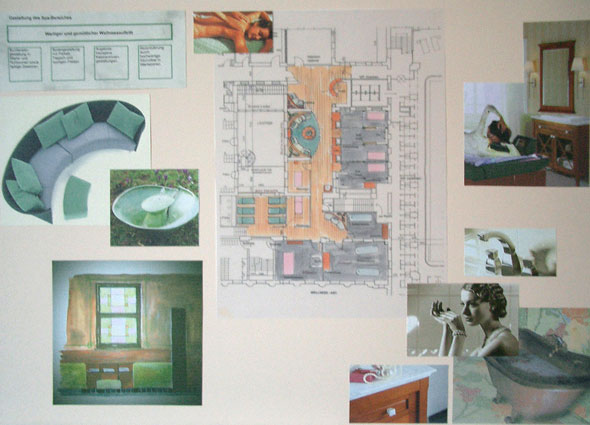 Raumgestaltung für eine Wellnessanlage im Holthusen-SPA von Barbara Nestler
