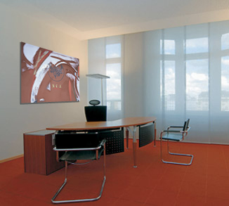 Büro raum mit Kunst