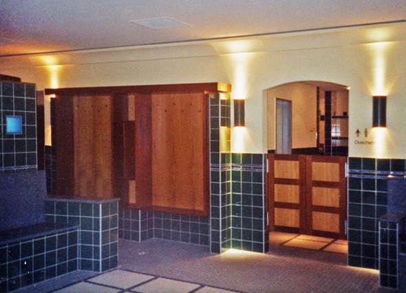 Saunabereich nach Fertigstellung